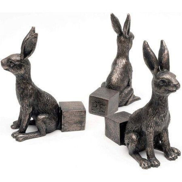 Hare Figures Plant Pot Feet Planter Support Handmade Decorative Ornaments 3pcs