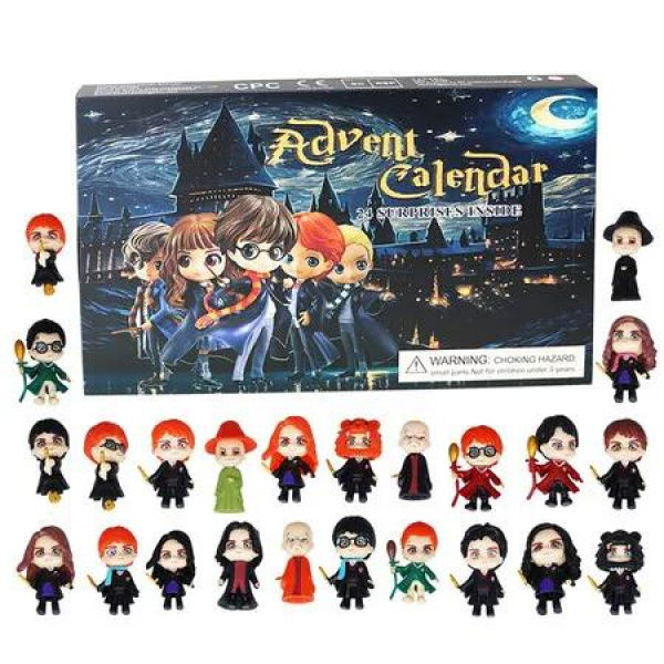 Harry Potter 24-Day Digital Countdown Advent Calendar Blind Box Toy Set Gift Christmas Gift for Kids