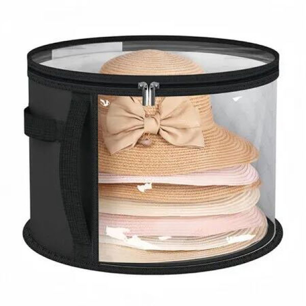 Hat Storage Box, Holds Up to 7 Caps, Cowboy Hat Organizer for Closet, Multifunctional Storage Box For Toy Clothes Blanket