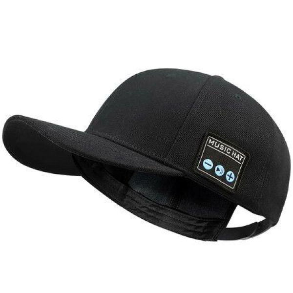 Hat With Bluetooth Speaker Adjustable Hat Wireless Smart Speakerphone Cap For Outdoor Sport Baseball Cap (Black)