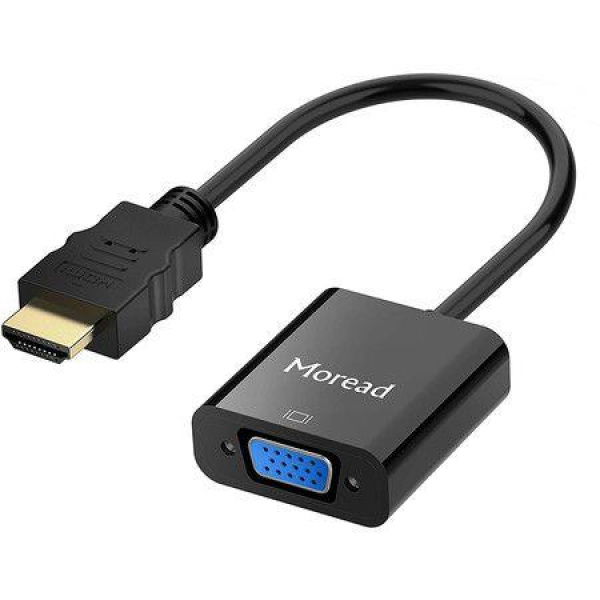 HDMI To VGA Gold-Plated HDMI To VGA Adapter (Male To Female) For Computer Desktop Laptop PC Monitor.