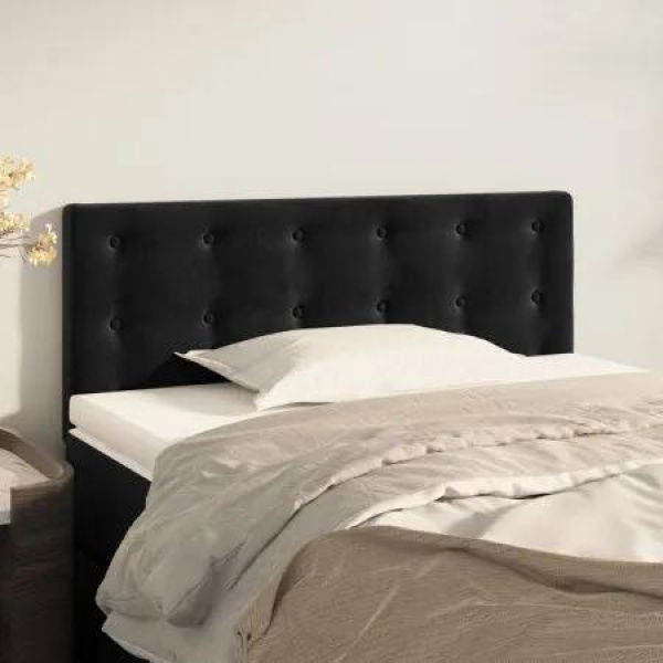 Headboard Black 100 cm Velvet