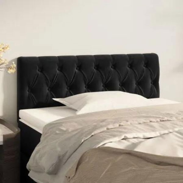 Headboard Black 100 cm Velvet