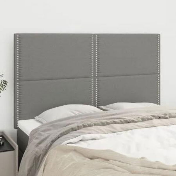 Headboards 4 pcs Dark Grey 72 cm Fabric