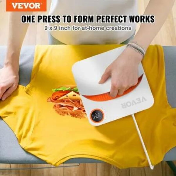 Heat Press 9 x 9 in Portable Easy Press Sublimation Transfer DIY T-shirt