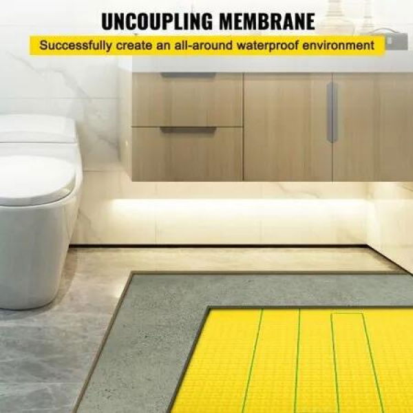 Heat Uncoupling Membrane Tile Membrane Underlayment 3 x 41 ft 135 sq.ft