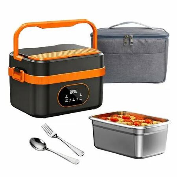 Heated Lunch Box Cordless Rechargeable Food Warmer Smart Reservation Keep Warm Portable Meal Prep Container