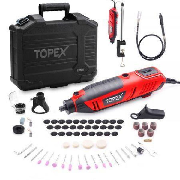 Heavy Duty 200W Rotary Tool Set Grinder Sander Polisher Flex Shaft Multi Acces