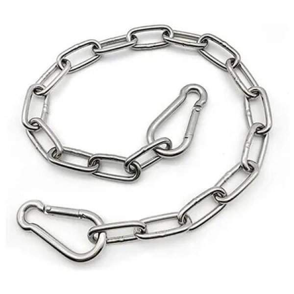 Heavy Duty Stainless Steel Chain 550LB Capacity for Punching Bags Hanging Chair Hammocks Swing Trapeze Yoga