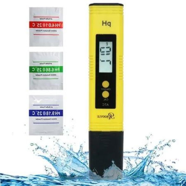 High Accuracy Digital PH Meter with Wide 0.00-14.00PH Range and High Accuracy for Water Quality,Hydroponics,Aquariums,Drinking Water,RO System,Fishpond,Swimming Pool