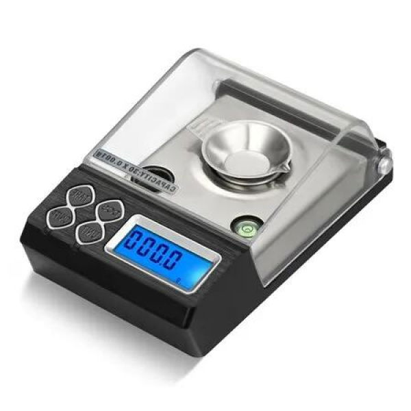 High Precision Digital Scale with 0.001g/1mg Accuracy Perfect for Weighing Jewelry, Carats, and Grains, Ideal for Labs & Professionals