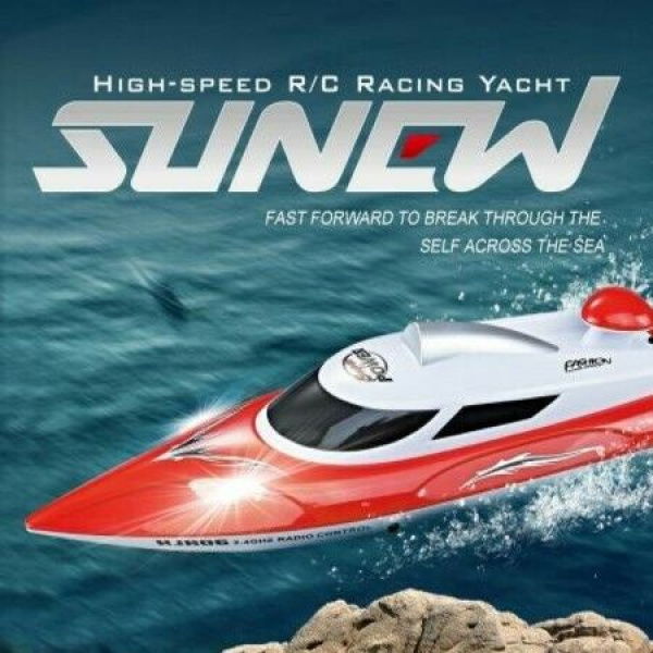 High-speed 35 Km/h 200 M Control Distance. Cooling Overturn Reset Pull Fishnet Speedboat. 2 Batteries.