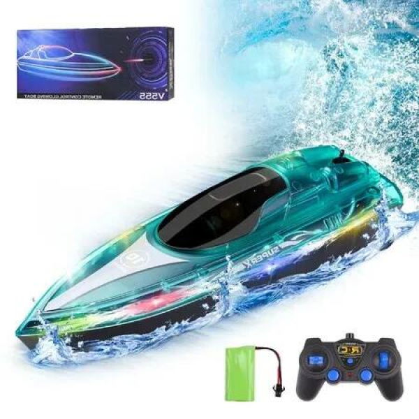 High Speed Electric RC Boat for Kids: Fast and Fun Remote Control Jet Boat for Pool Play