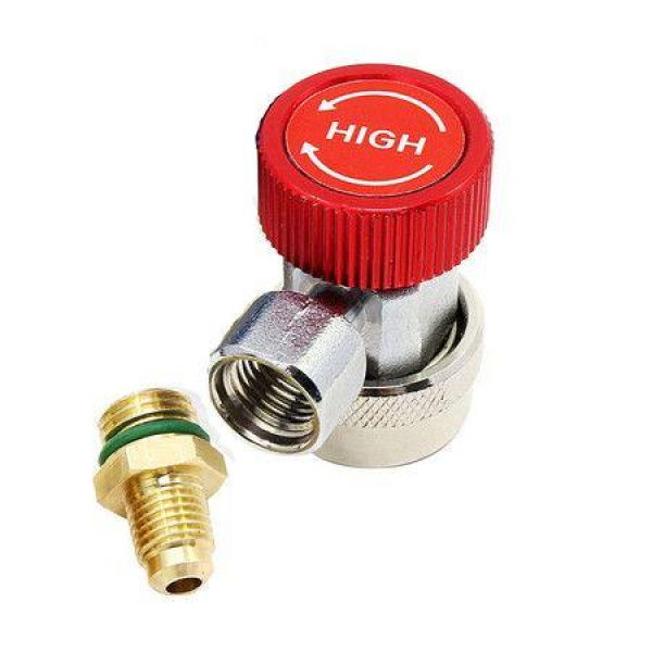 High AC R134a Adjustable Quick Coupler Connector Adapter (1 Pack)