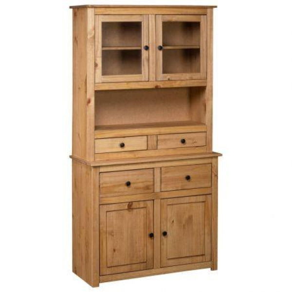 Highboard 93x40.5x180 Cm Solid Pine Panama Range.