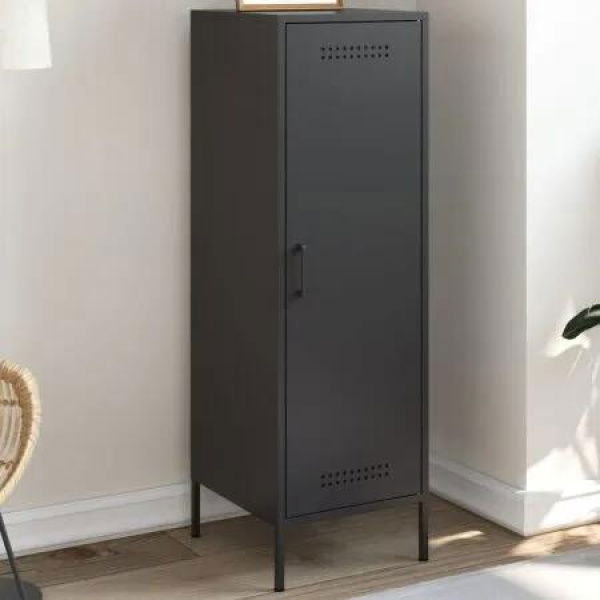 Highboard Black 36x39x113 cm Steel