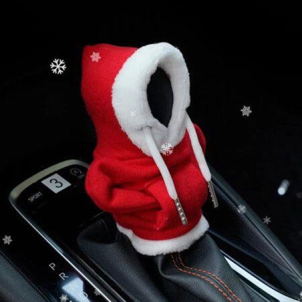 Hoodie Gear Shift Cover, Shift Knob Cover, Mini Hoodie for Car Shifter (Red)