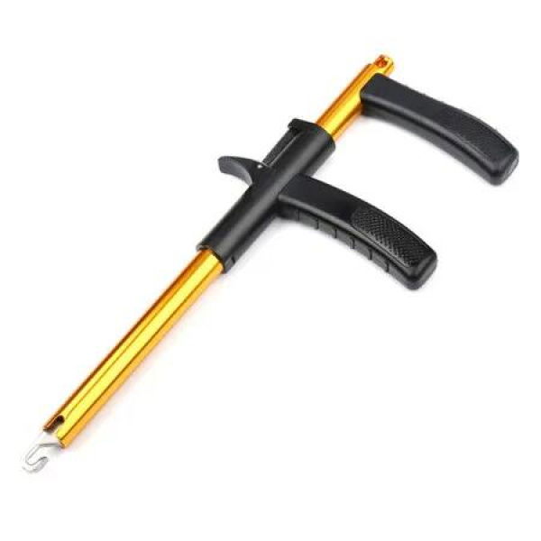 Hook Remover Aluminum Fish Hook Remover Extractor 24.5CM, Golden