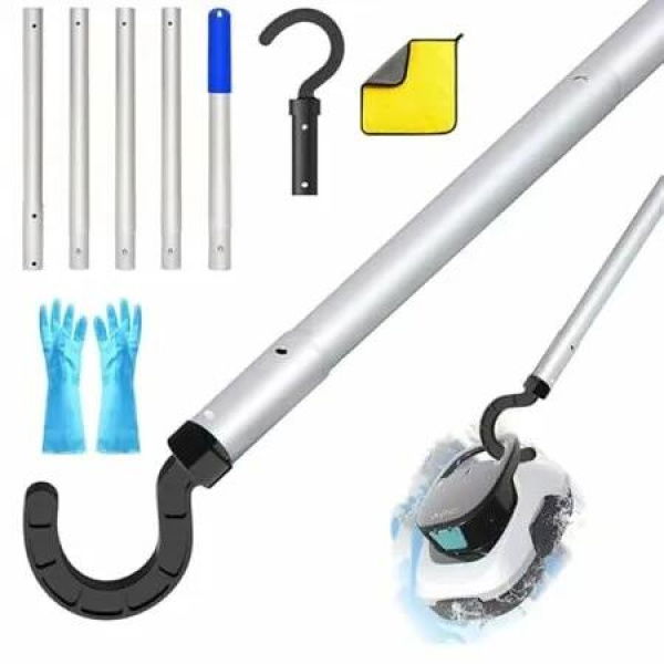 Hooks For Pool Robots,Pool Hooks For Poles With Telescopic Rod,185 Cm,Hooks For Pool Robots,Generic Hooks For Pool Cleaner Robot Accessories