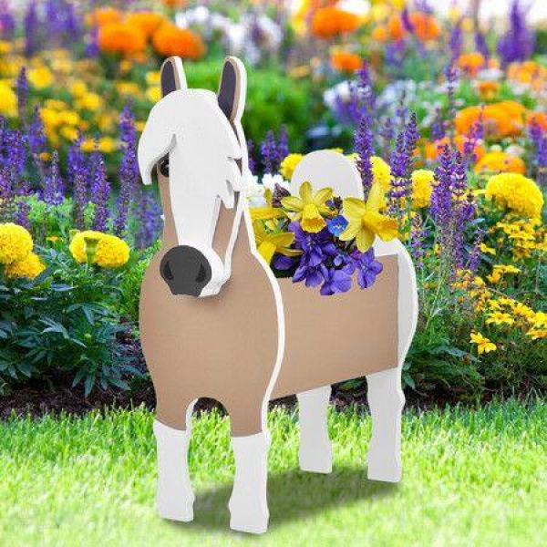 Horse Shape Planter Pot Garden Horses Planters Plants Flowers Containers