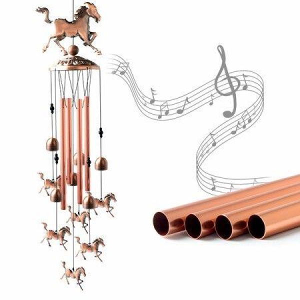 Horse Wind Chimes Copper Wind Chime Wind Chimes Outdoor Horse Gifts Garden Decor