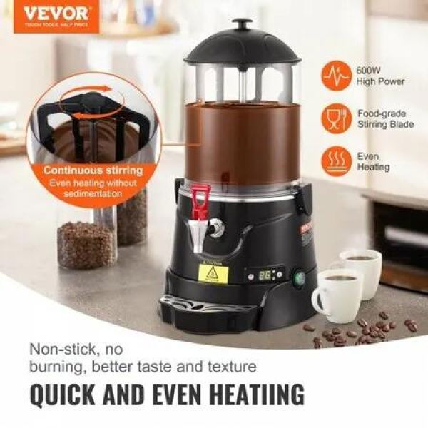 Hot Chocolate Dispenser 10 L ABS Hot Chocolate Maker Machine for Hot Drink