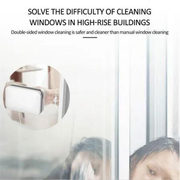 Household Magnetic Glass Wiper and Brush - Efficient Window Cleaning Tool for Sparkling Results