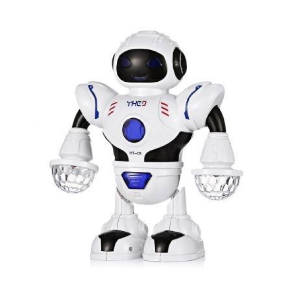 HT- 01 Kids Electronic Smart Space Dancing Robot With Music LED Light