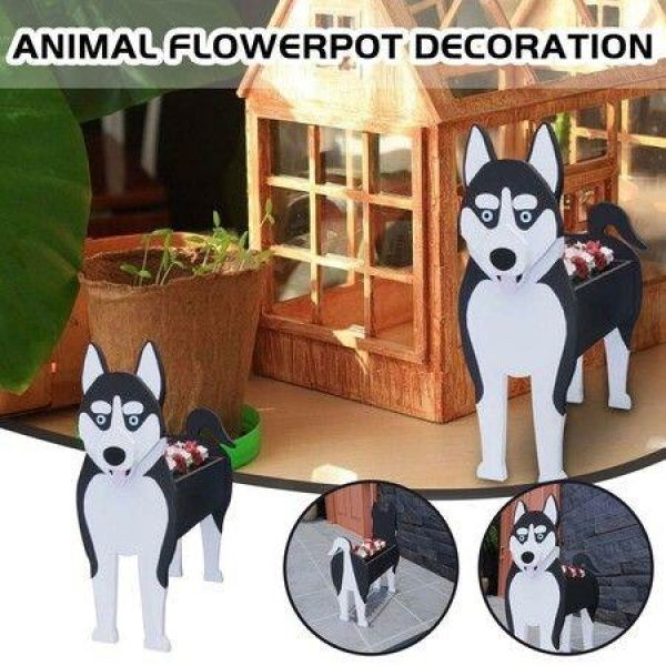 Husky Flower Pot Husky Flower Pot Dog Shaped Succulent Flower Pot Animal Shaped Succulent Vase For Home Garden Office Desktop Decoration