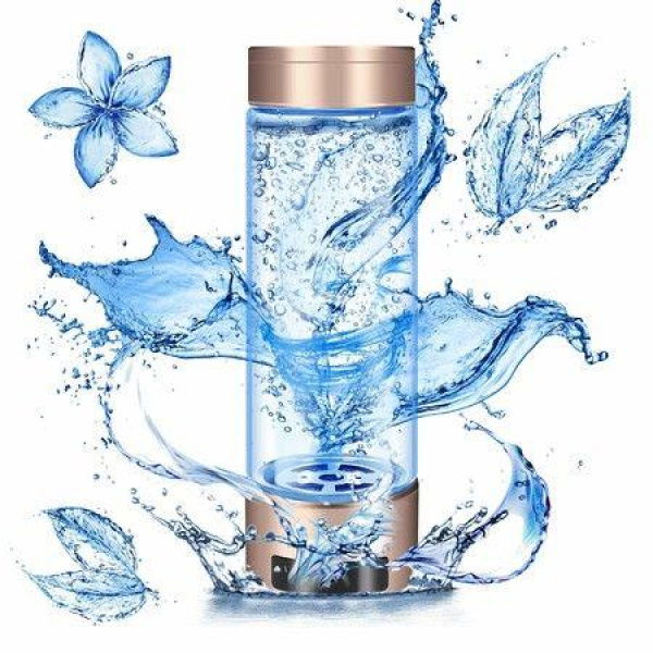 Hydrogen Water Bottle,Rechargeable Portable Hydrogen Water Ionizer Machine,PEM SPE Technology,LED Display,Generates Real 2000ppb Hydrogen Water Bottle Generator