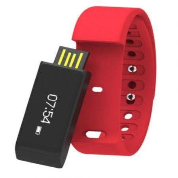 I5 Plus Bluetooth 4.0 Sport Wristband Smart Bracelet Watch For Android IOS IPhone Phone - Red.