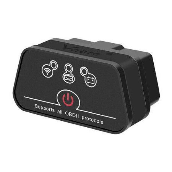 iCar2 Wi-Fi Adapter OBD2 Scanner, Car Diagnostic Tool for iOS and Android, Auto Sleep (Black)