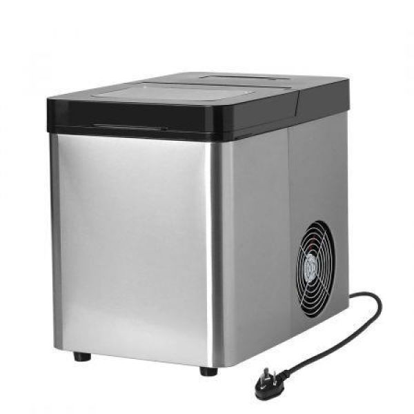 Ice Maker Commercial 2.1L Portable Silver