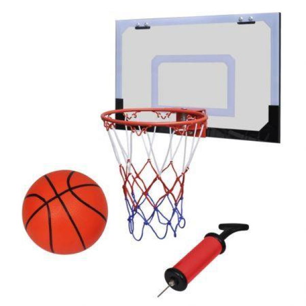 Indoor Mini Basketball Hoop Set With Ball And Pump