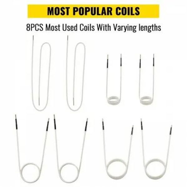 Induction Heater Coil Kit Induction Coils 8PCS For Removing Rusty Bolts