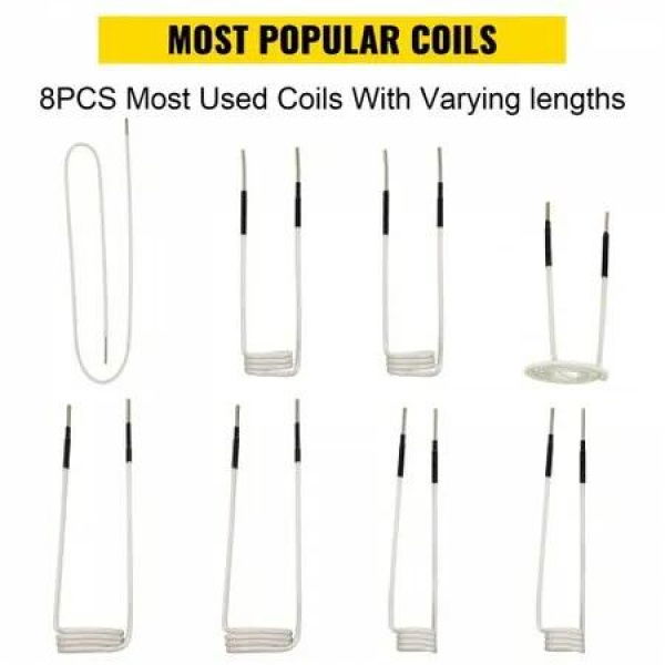 Induction Heater Coil Kit Induction Coils 8PCS For Removing Rusty Bolts