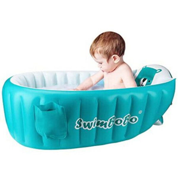 Inflatable Baby Bath Tub Portable Foldable Travel Mini Swimming Pool Helps Infants To Toddler Tub