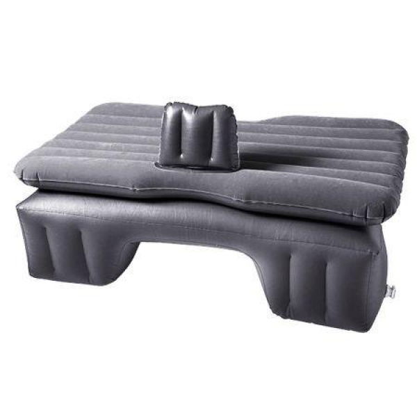 Inflatable Car Mattress Portable Travel Camping Air Bed Rest Sleeping Bed Grey