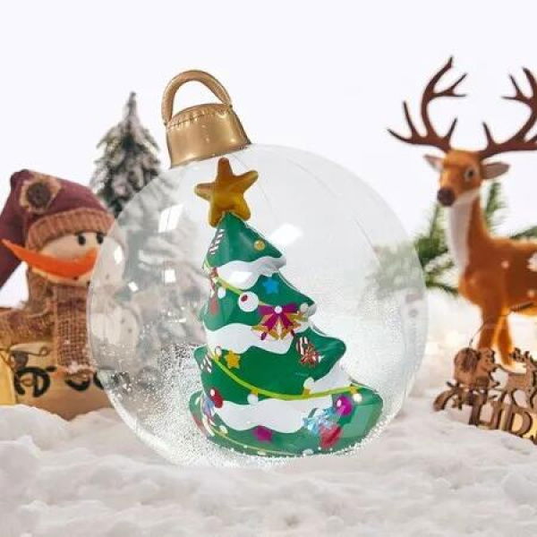 Inflatable Christmas Ball,PVC Inflatable Decorated Ball,Christmas Outdoor Indoor Decorations,Christmas 3D Decorative Ball,Christmas Tree