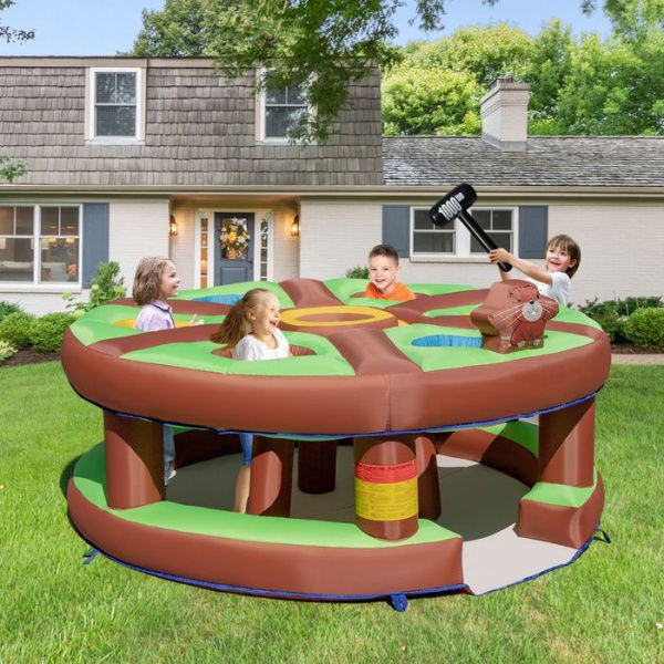 Inflatable Human Whack-a-Mole With 480W Blower For Kids Aged 3+.