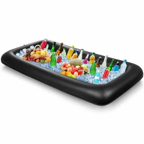 Inflatable Serving Bar with Drain Plug Inflatable Ice Serving Buffet Bar for Party Food Cooler Buffet Drink