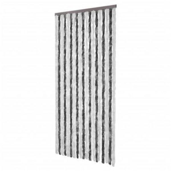 Insect Curtain Grey And White 90x220 Cm Chenille