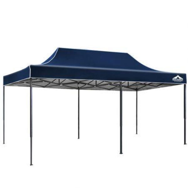 Instahut Gazebo Pop Up Marquee 3x6m Folding Tent Wedding Outdoor Camping Canopy Gazebos Shade Navy