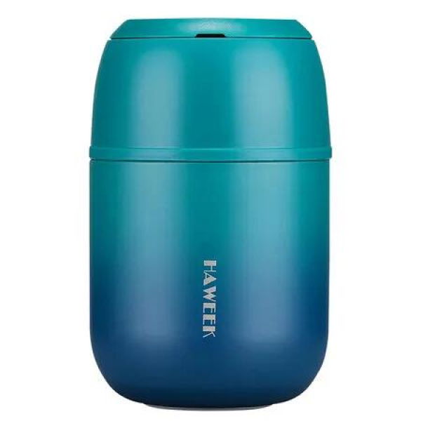 Insulated Food Container 500ml Soup Thermo for Hot Food Men Women, Stainless Steel Vacuum Lunch Box for School, Office, Outdoor, Green