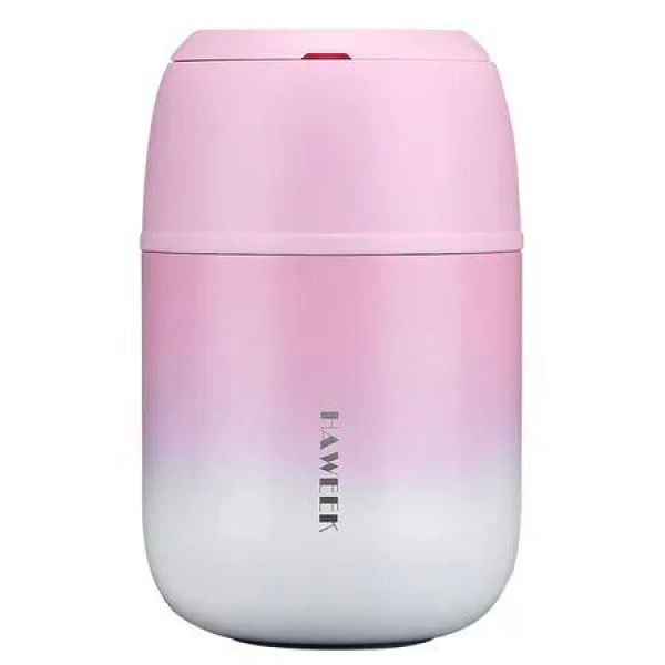 Insulated Food Container 500ml Soup Thermo for Hot Food Men Women, Stainless Steel Vacuum Lunch Box for School, Office, Outdoor, Pink