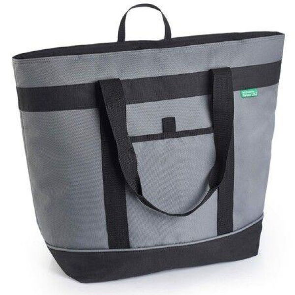 Insulated Gray Cooler Bag with HD Thermal Insulation Foldable & Portable Soft Cooler for Travel Beach and Food Delivery