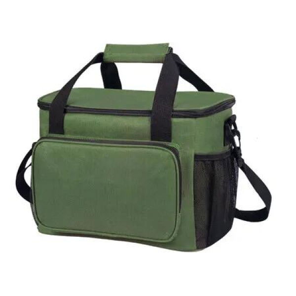 Insulated Lunch Bag for Women Men, Reusable Lunch Box for Office Work School Picnic Beach for Kids Men Women, 31 x 19 x 23 cm, Green
