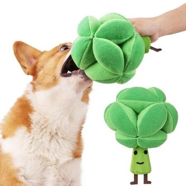 Interactive Broccoli Snuffle Ball Traing Puzzle Toy: Engage Your Dog's Mind