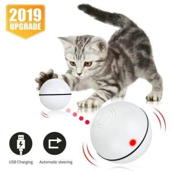 Interactive Cat Toys Ball Smart Automatic Rolling Kitten Toys