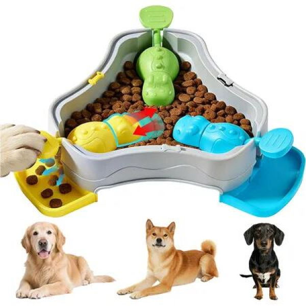 Interactive Dog Puzzle Toys, 3 Dogs Used Slow Feeder Puzzle for Small Medium Dog & Cat Treat Dispenser for IQ Training and Entertainment